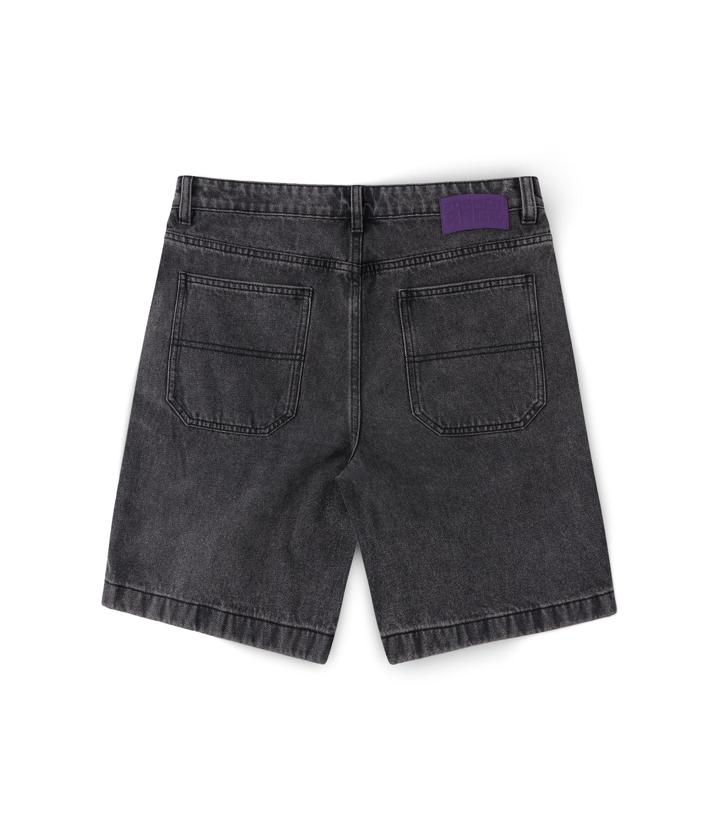 STUDDED DENIM 21" WALKHSHORT // WSHBLK