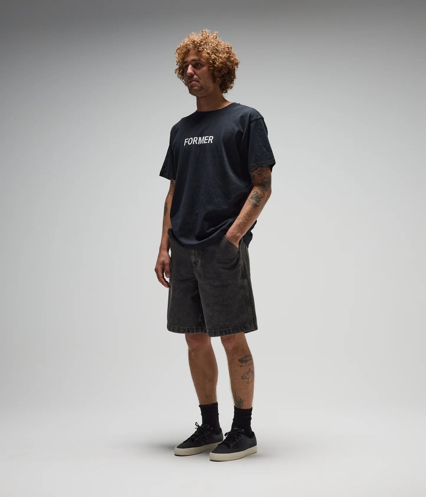 DxD REYNOLDS 21" DENIM WALKSHORT // WASHED BLACK