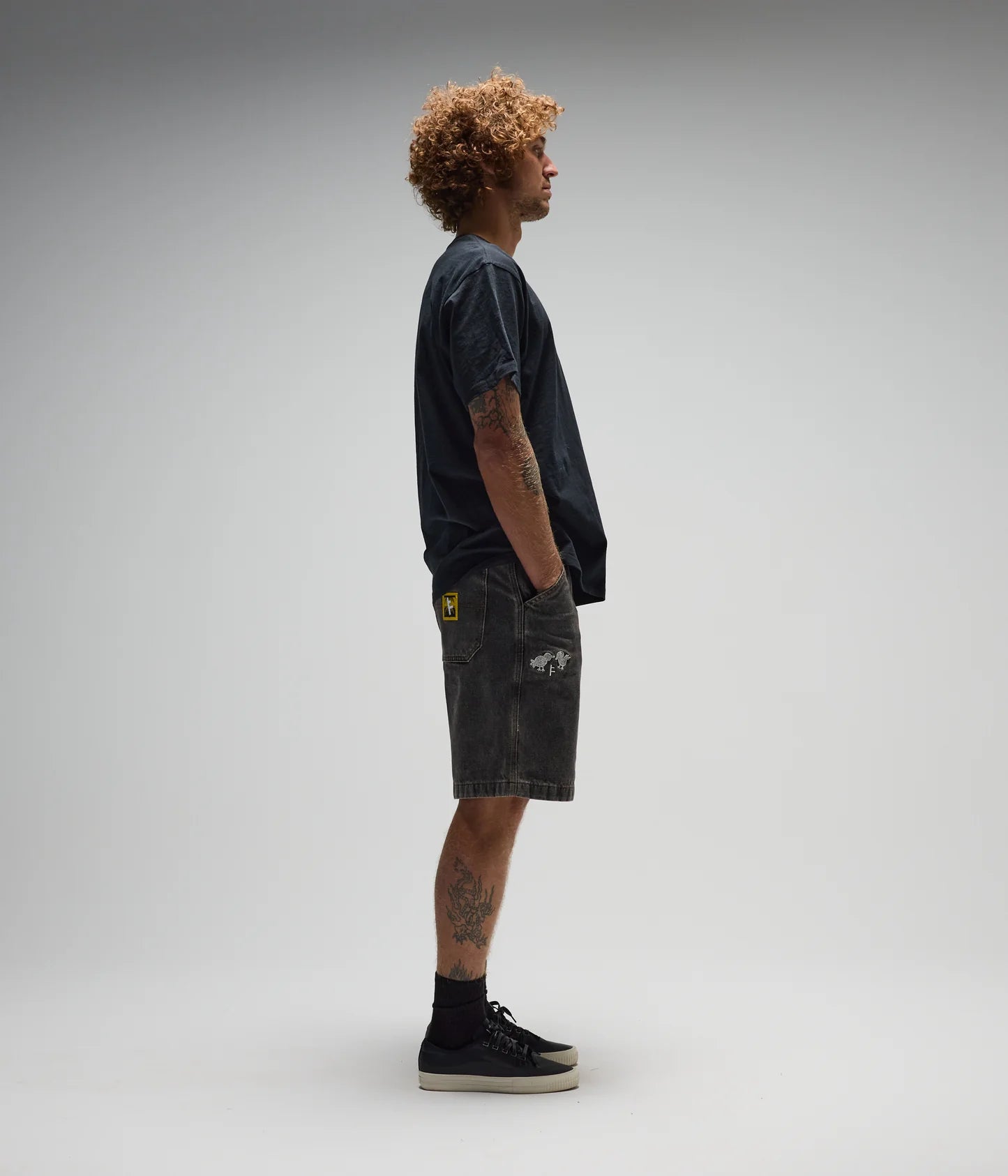 DxD REYNOLDS 21" DENIM WALKSHORT // WASHED BLACK