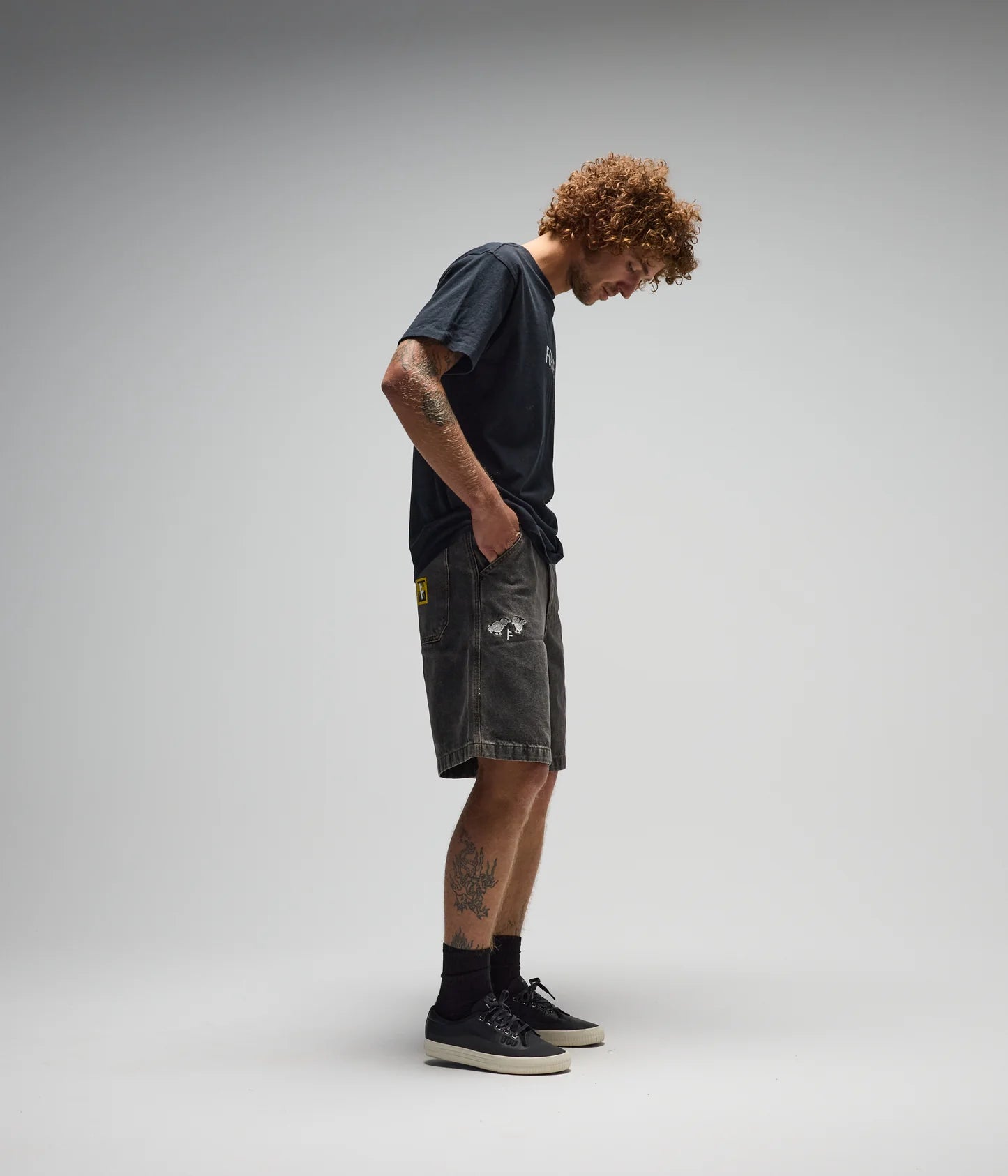 DxD REYNOLDS 21" DENIM WALKSHORT // WASHED BLACK