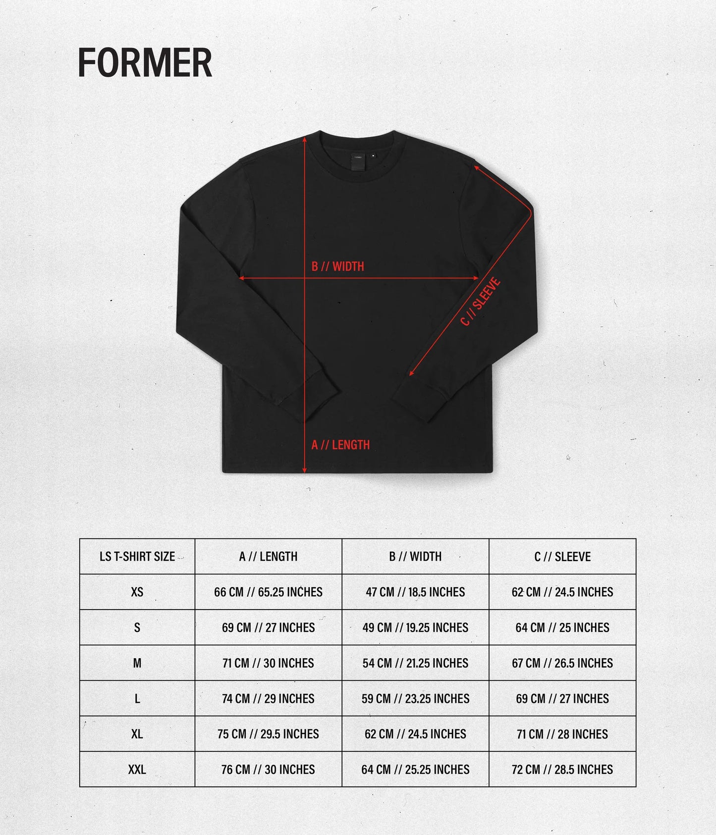 CHAINED LS T-SHIRT // BONE