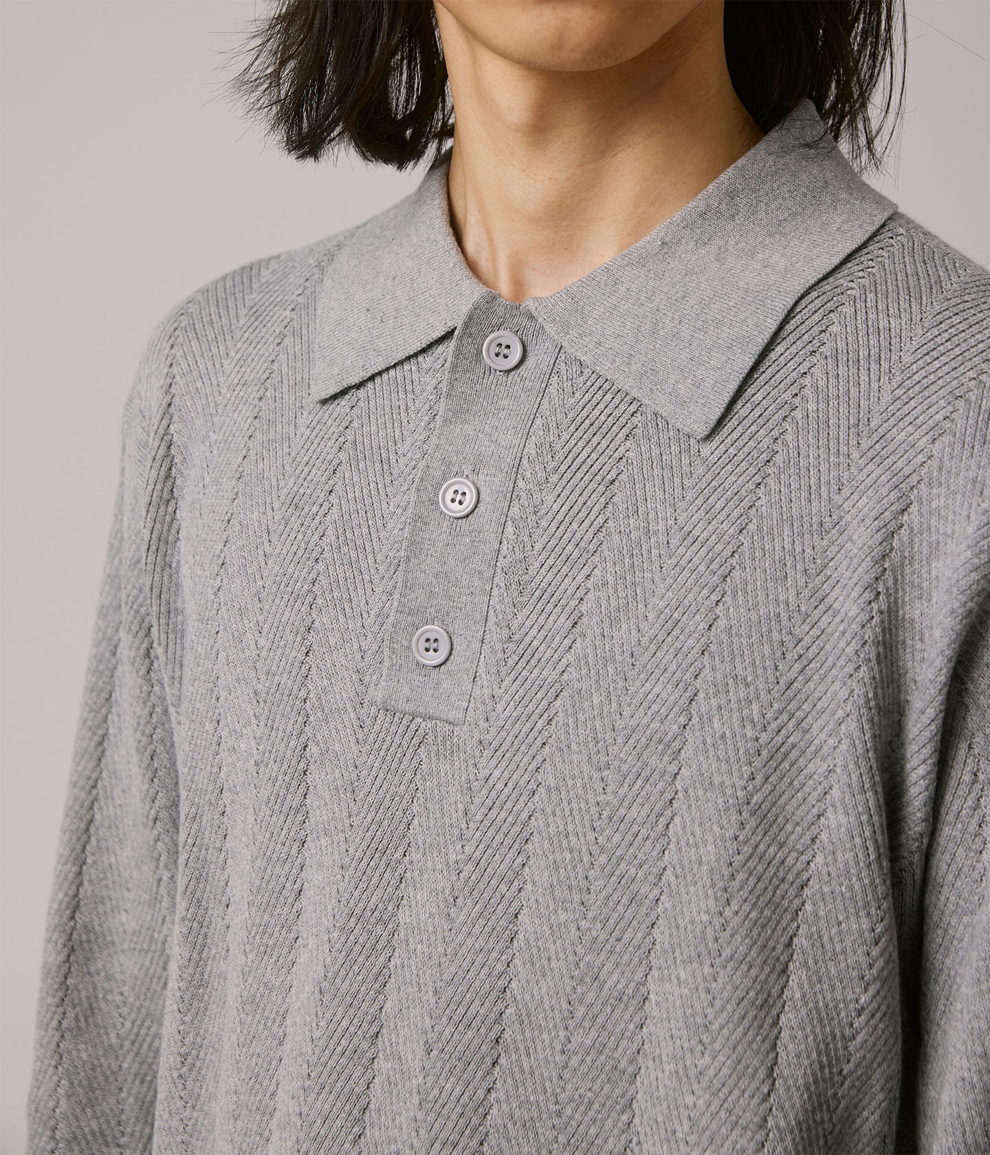 AG LS POLO // GREY