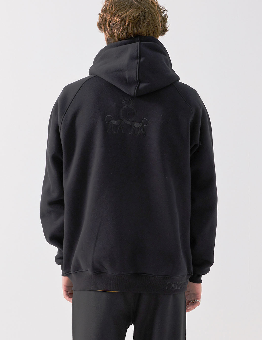 BASTET ZIP HOOD | BLACK