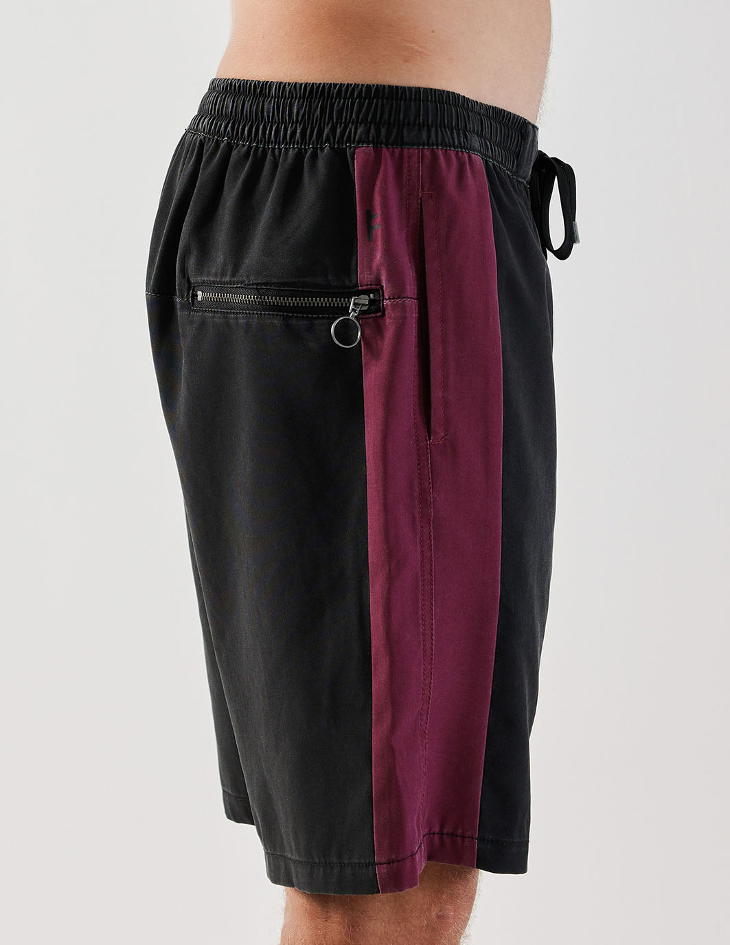 SWAN PANEL SWIM TRUNK | BLACK