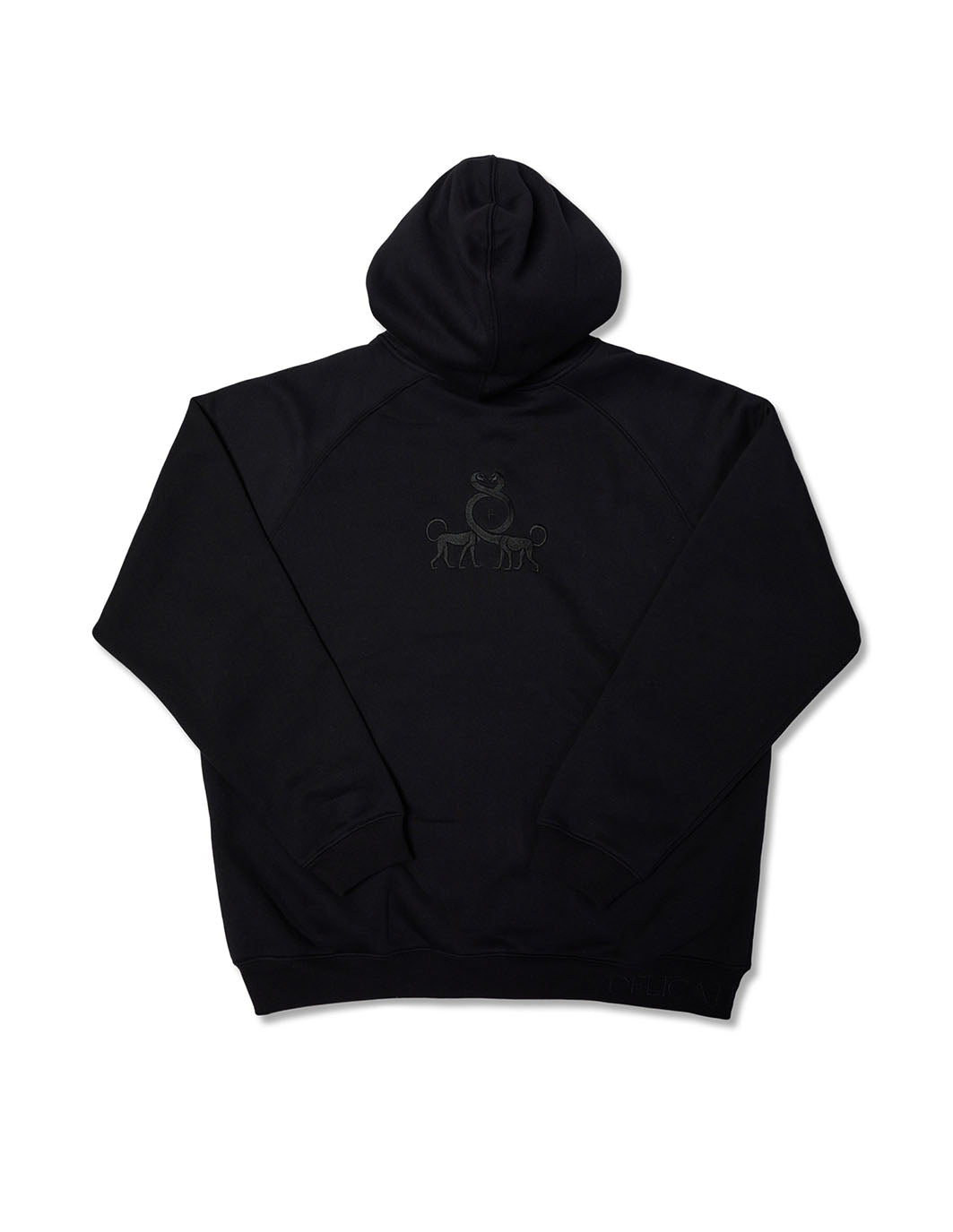 BASTET ZIP HOOD | BLACK