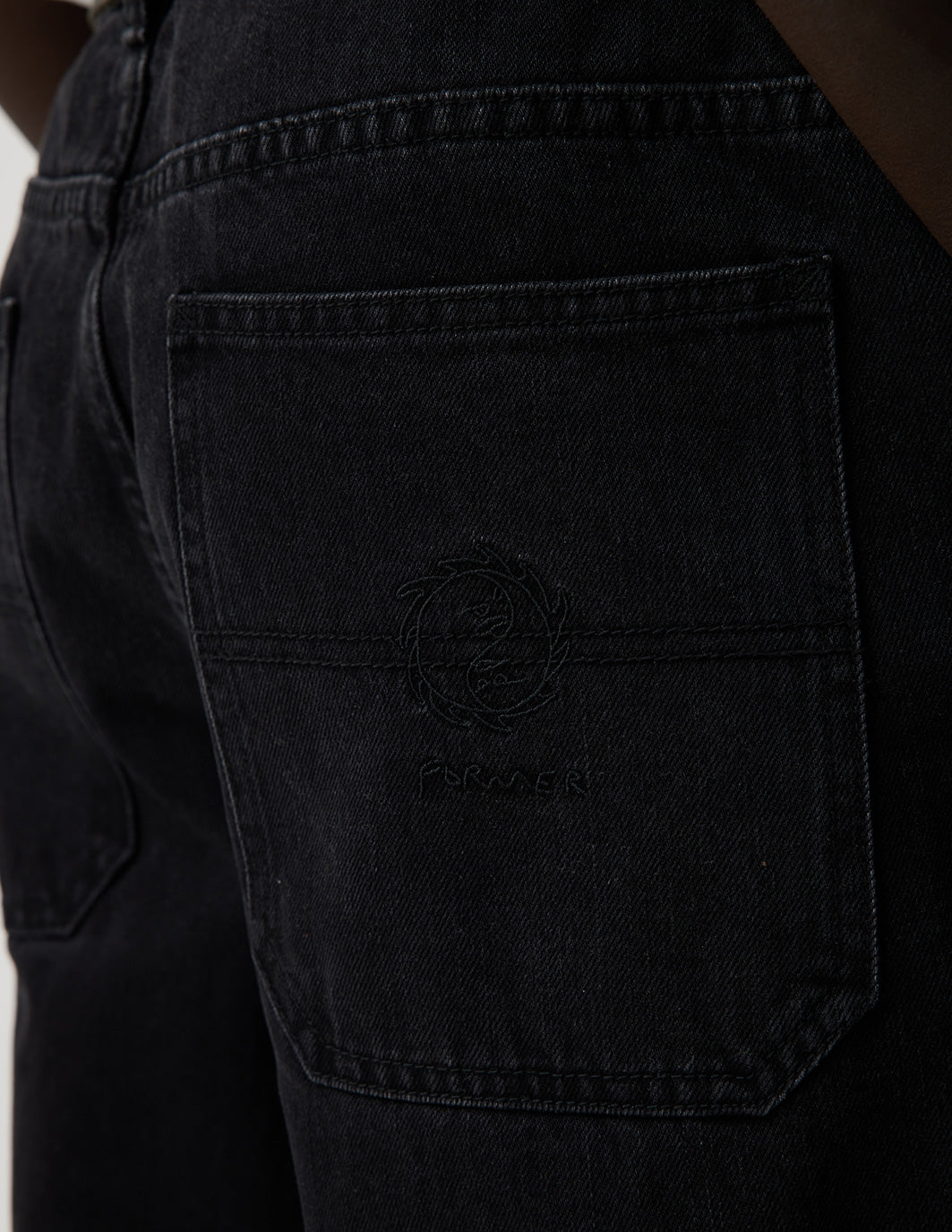 DISTEND BAGGY JEAN | BLACK STONE