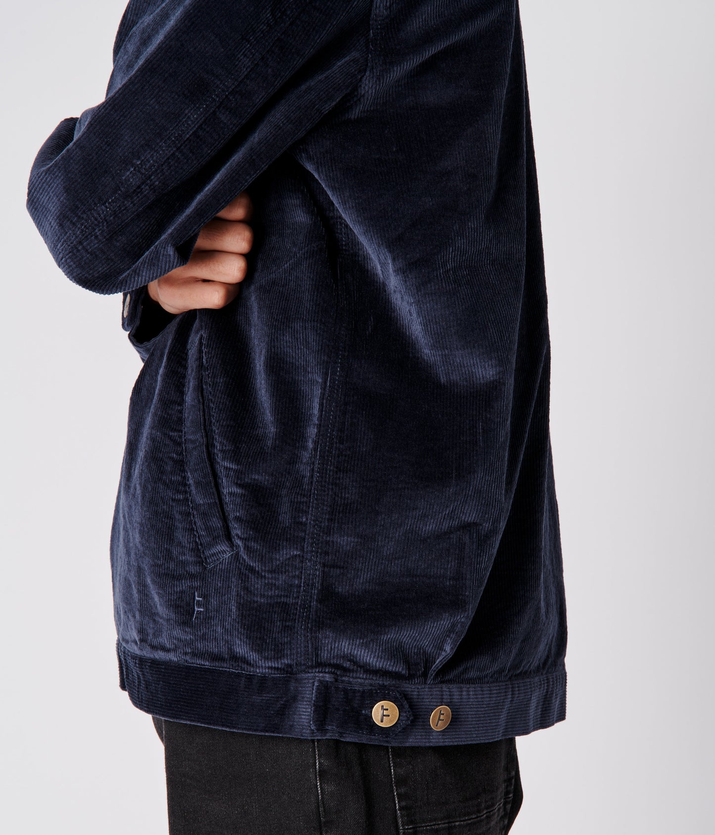 DISTEND CORD JACKET // NAVY