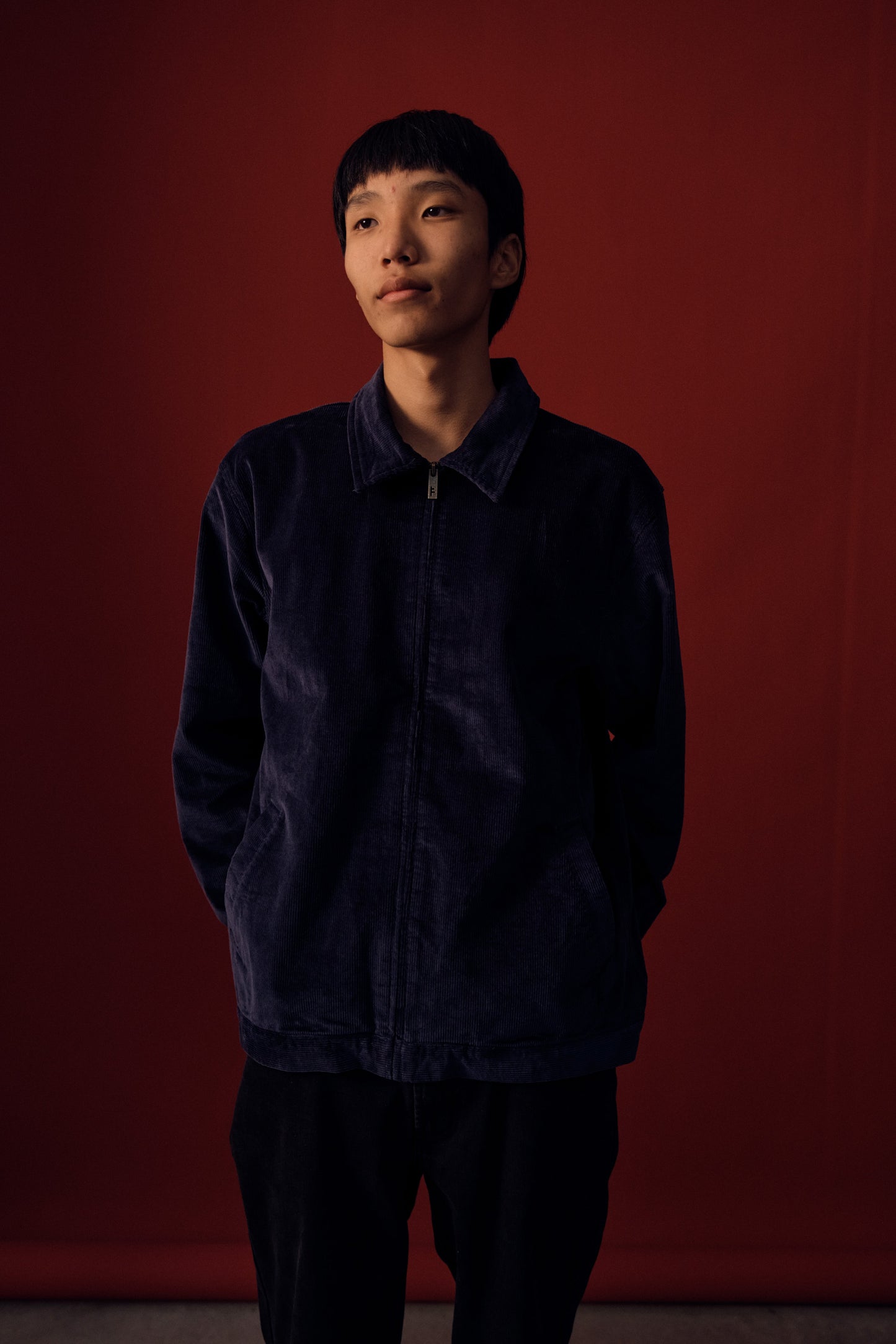 DISTEND CORD JACKET // NAVY