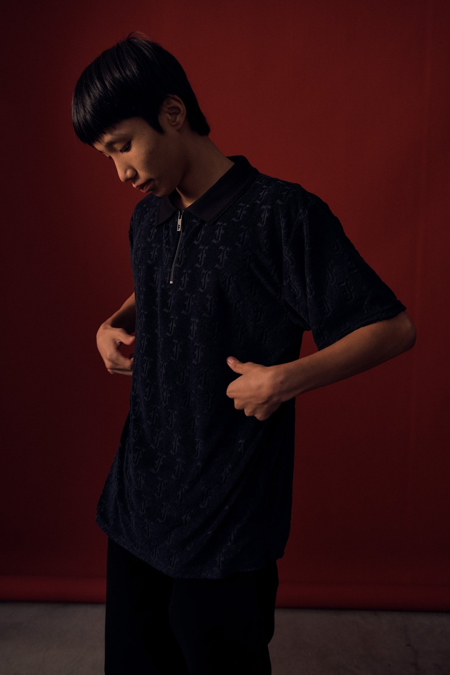 SYNOPTIC POLO // BLACK