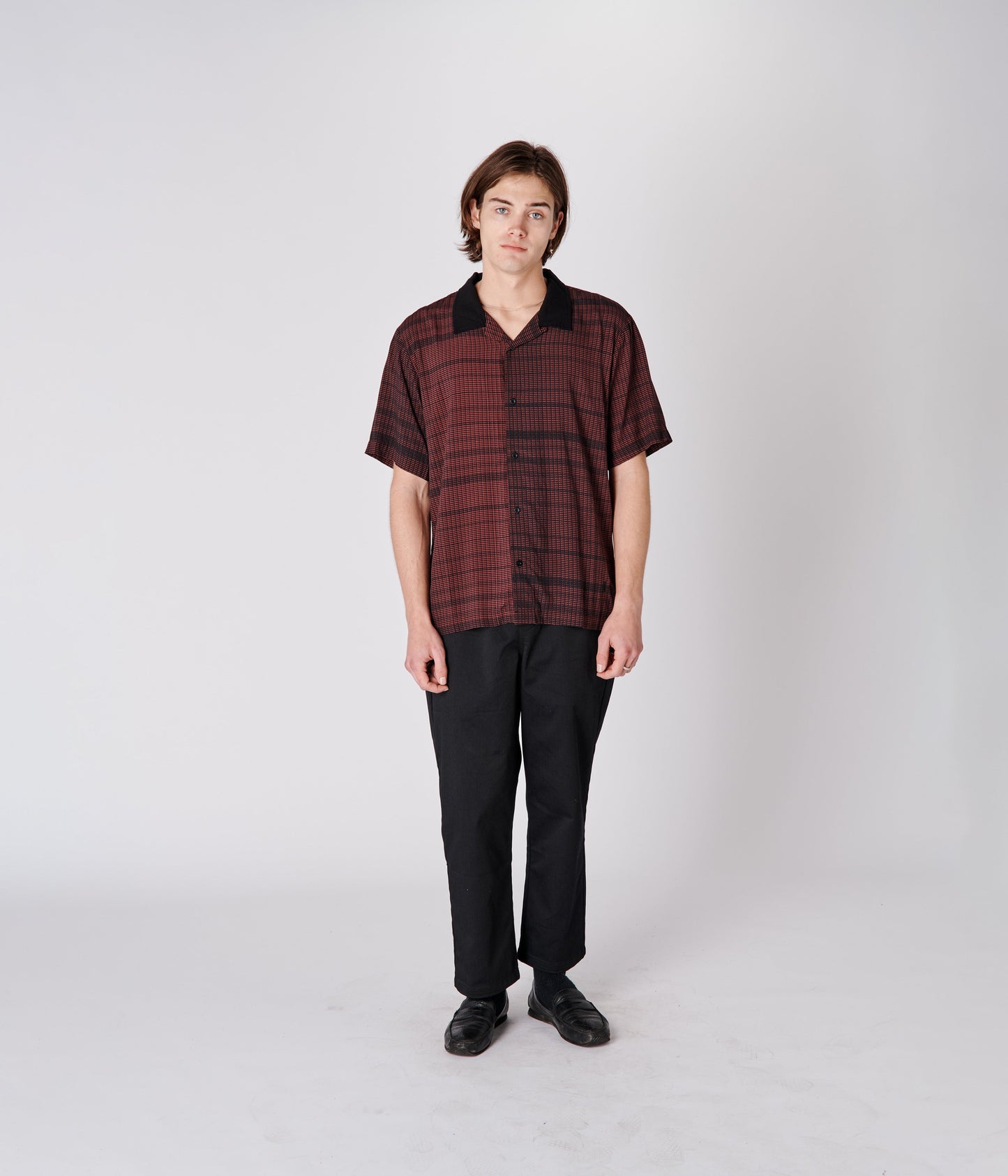 MARILYN ARROWS SS SHIRT // CRIMSON