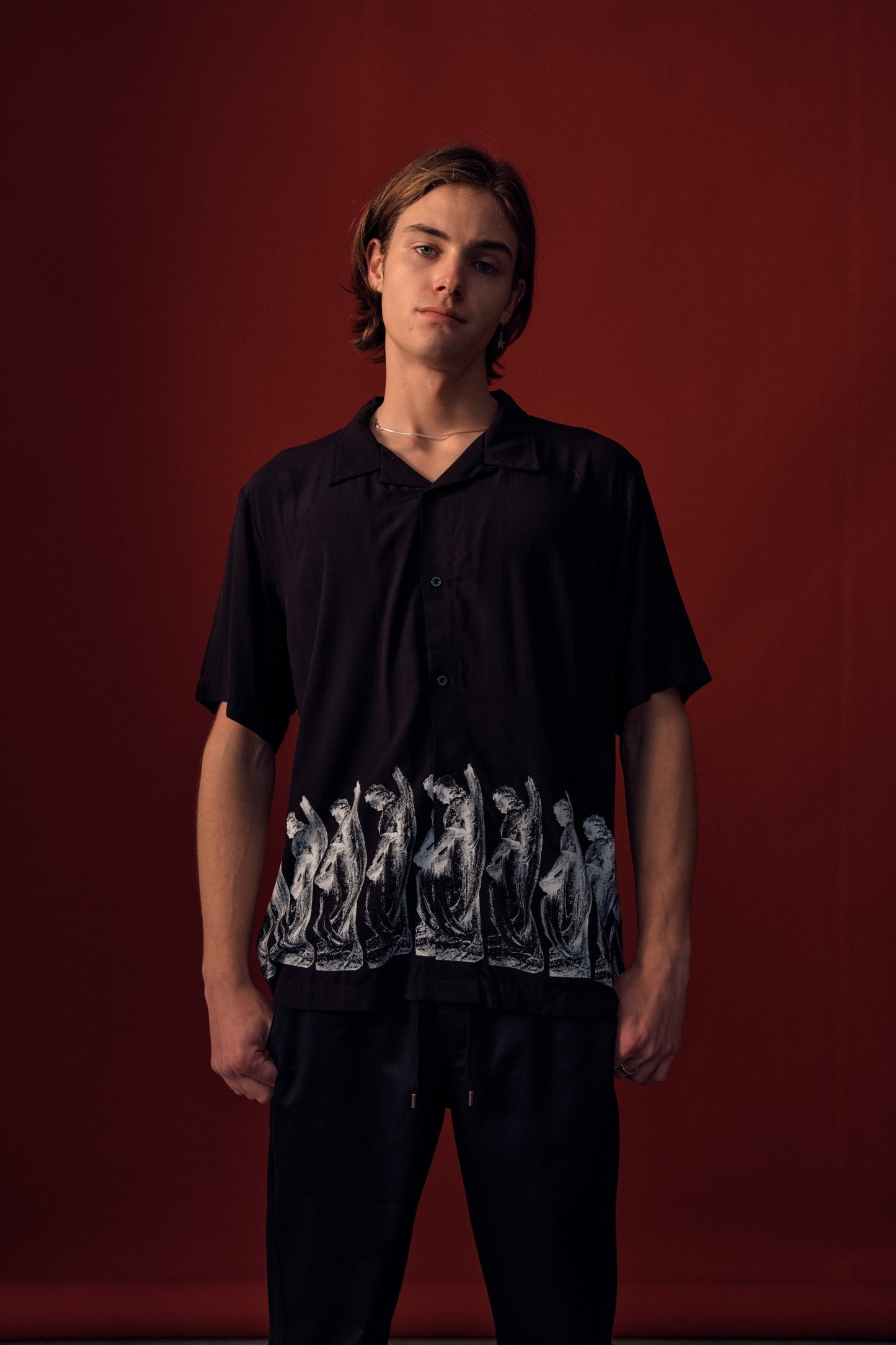 MARILYN COMPOSED SS SHIRT // BLACK