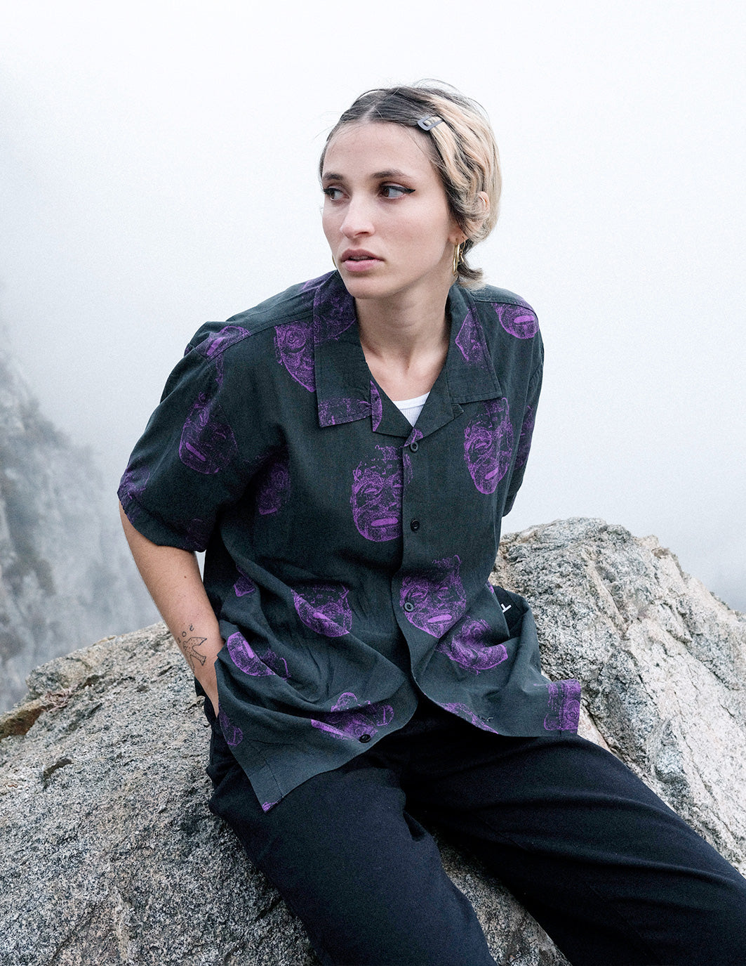 MARILYN FACES SS SHIRT | LILAC