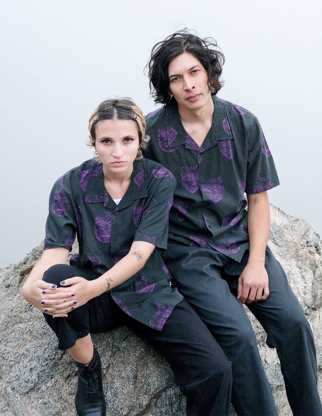 MARILYN FACES SS SHIRT | LILAC