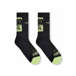 CRUX 2 SOCK // BLACK/LIME