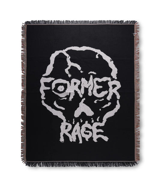 SKULLZ THROW BLANKET // BLACK