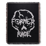 SKULLZ THROW BLANKET // BLACK