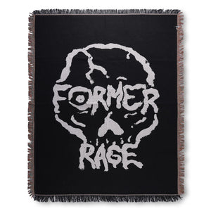 SKULLZ THROW BLANKET // BLACK