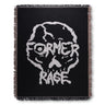 SKULLZ THROW BLANKET // BLACK