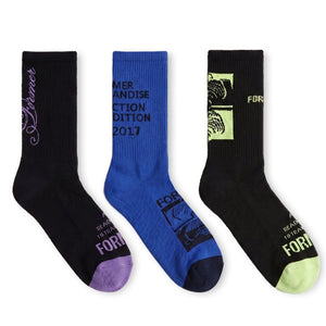 SYSTEM 3-PACK SOCK // BSB
