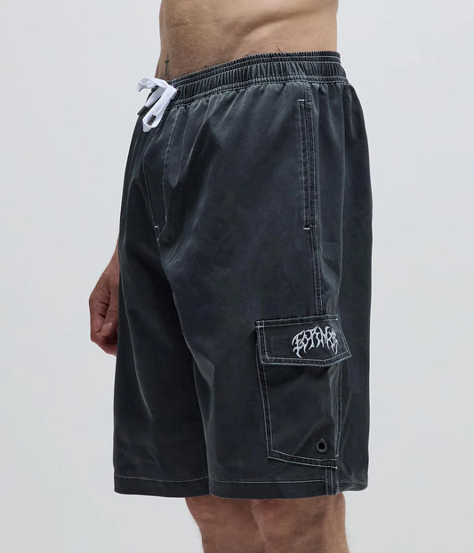 SWANS CARGO 21" SWIM TRUNK // BLACK
