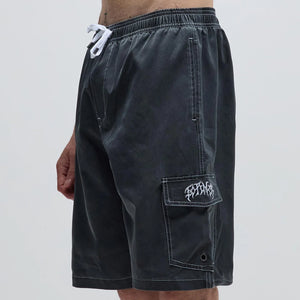 SWANS CARGO 21" SWIM TRUNK // BLACK
