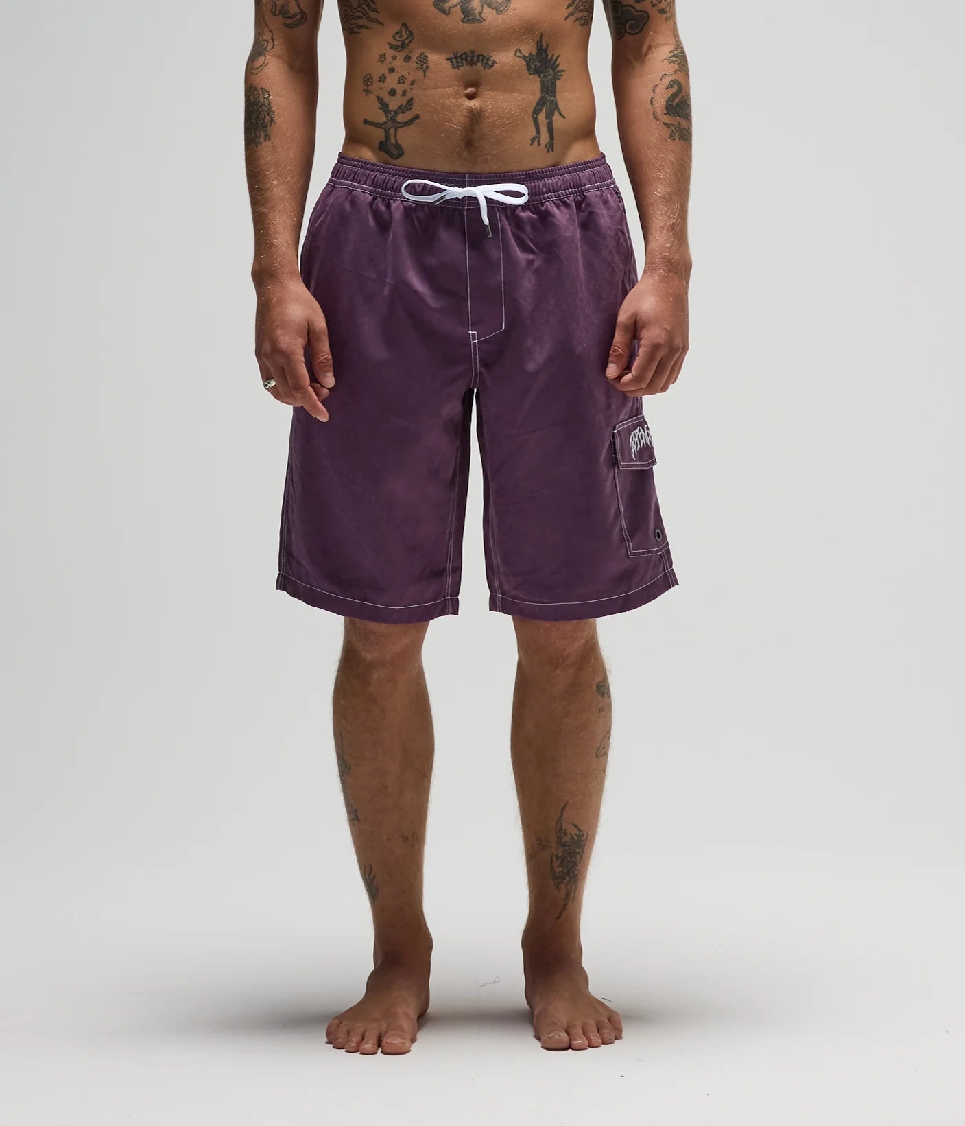 SWANS CARGO 21" SWIM TRUNK // WASHED PURPLE