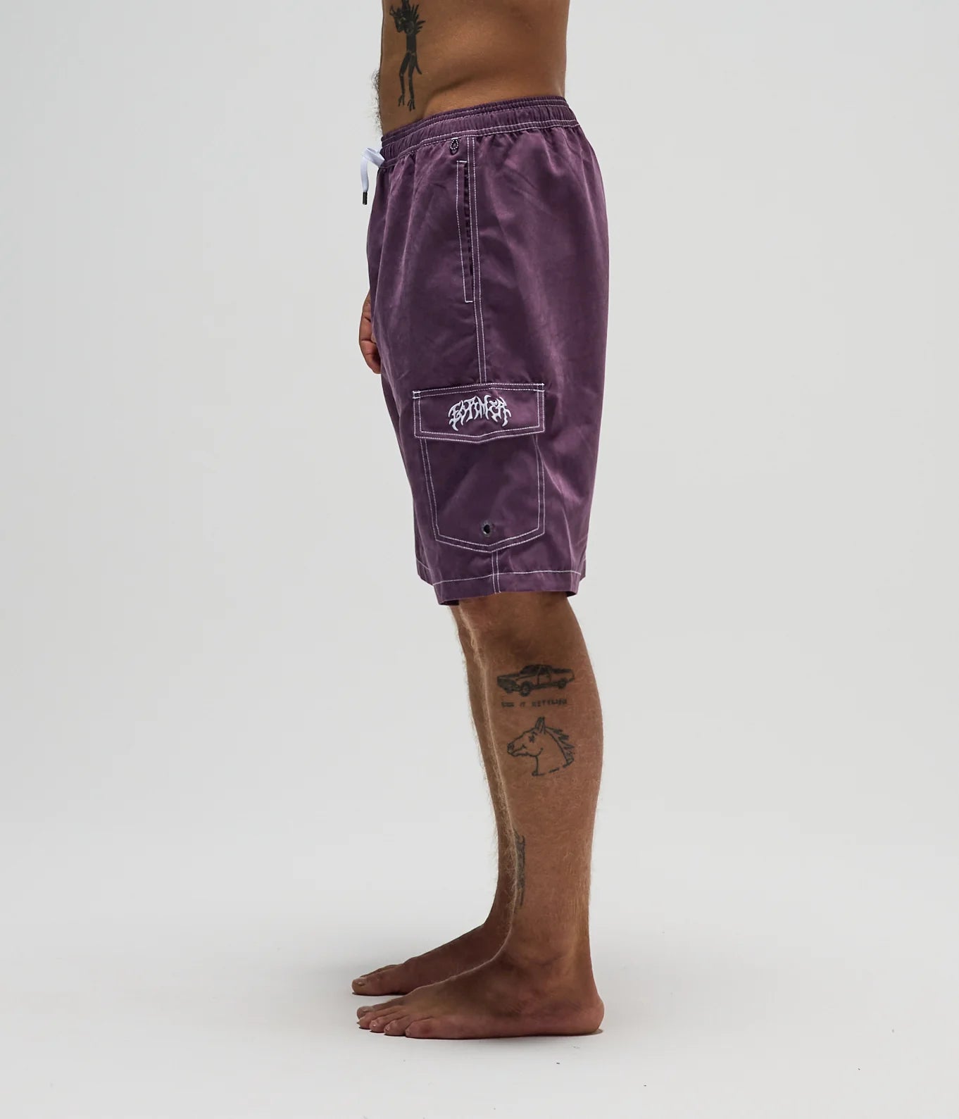 SWANS CARGO 21" SWIM TRUNK // WASHED PURPLE