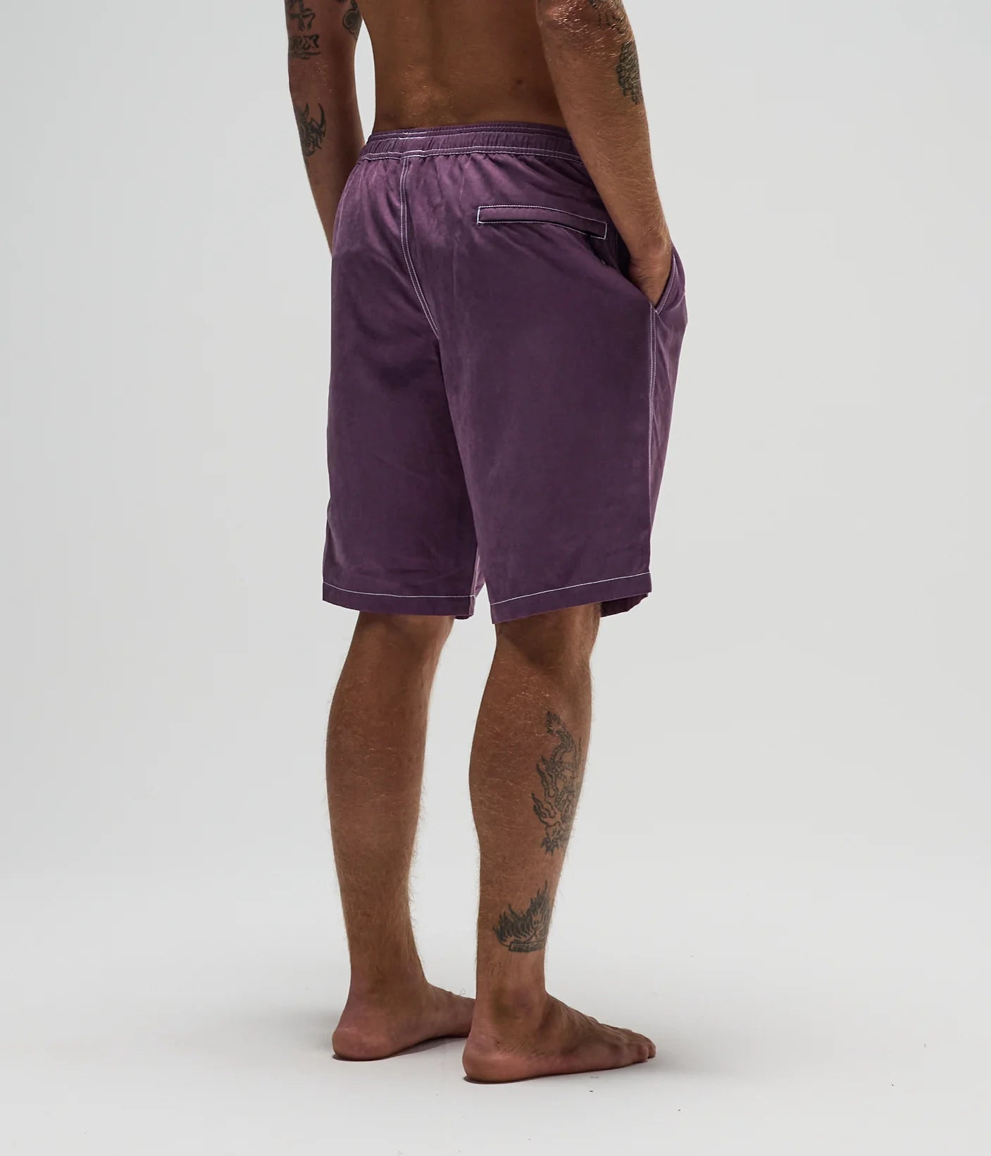 SWANS CARGO 21" SWIM TRUNK // WASHED PURPLE