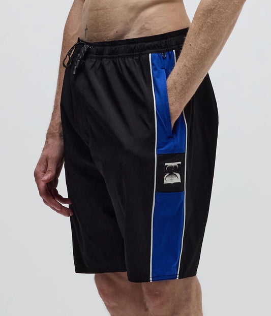 TEAM 20" SWIM TRUNK // BLACK/COBALT