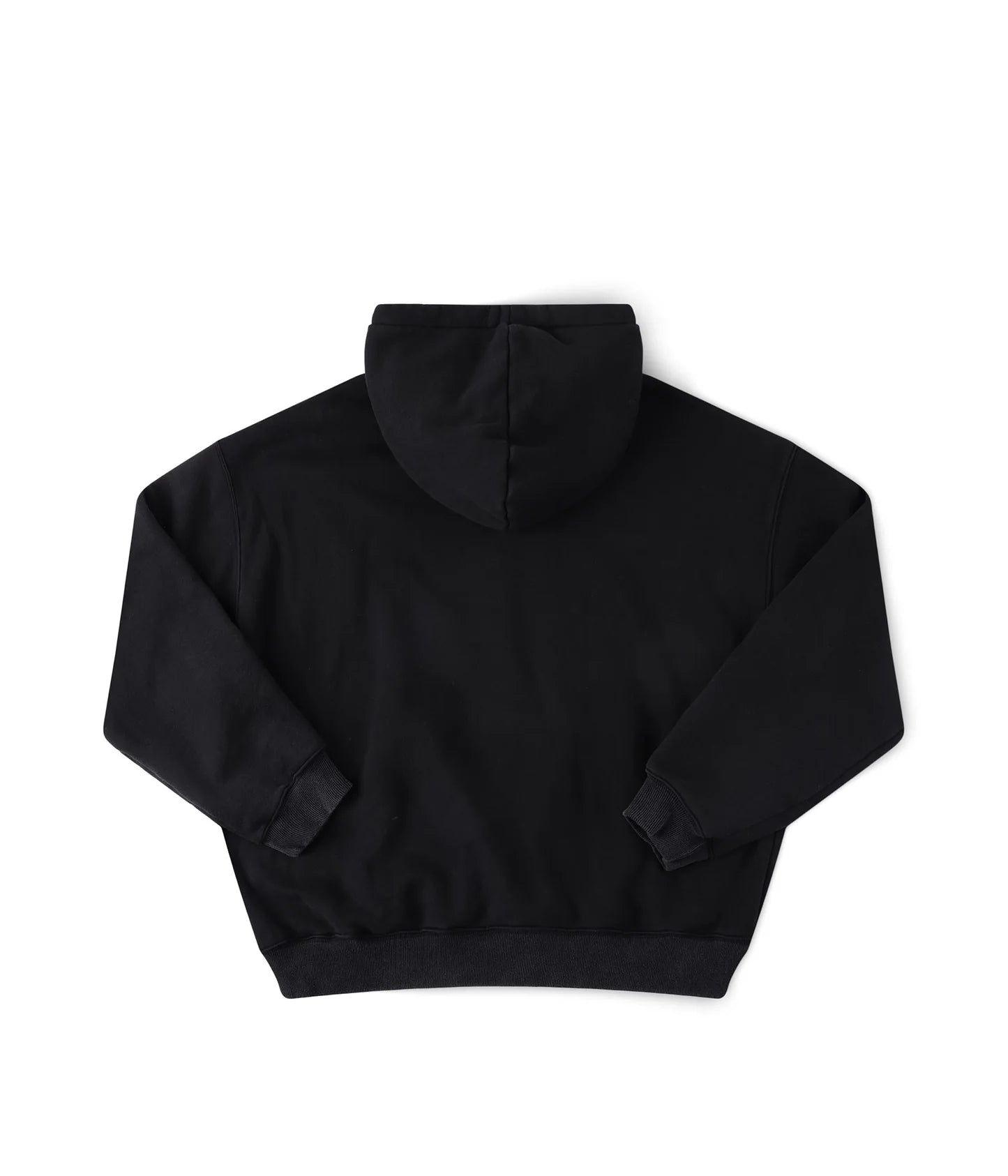 SKULLZ BOXY HEAVY HOOD // MERCH BLACK