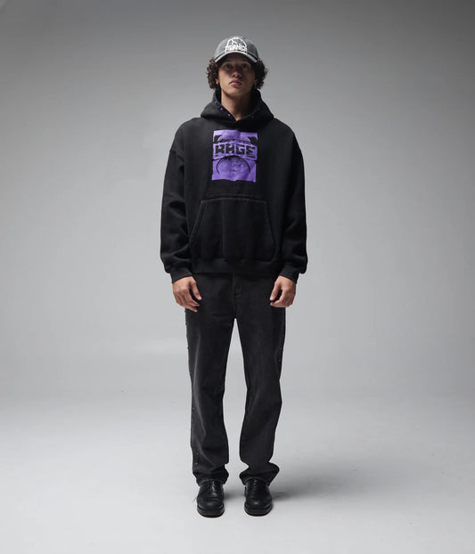 CORP BOXY HOOD // MERCH BLACK