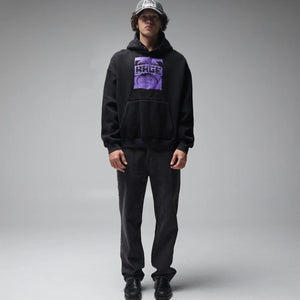 CORP BOXY HOOD // MERCH BLACK