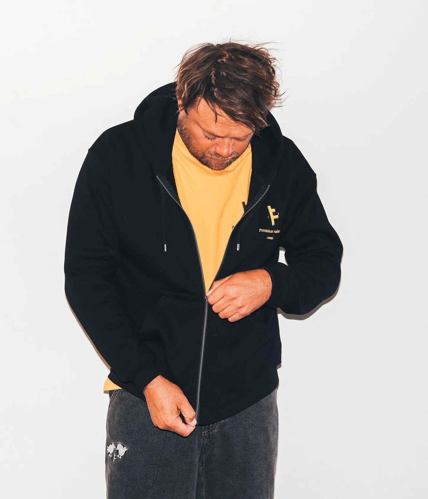 SLANT F ZT HOOD // BLACK