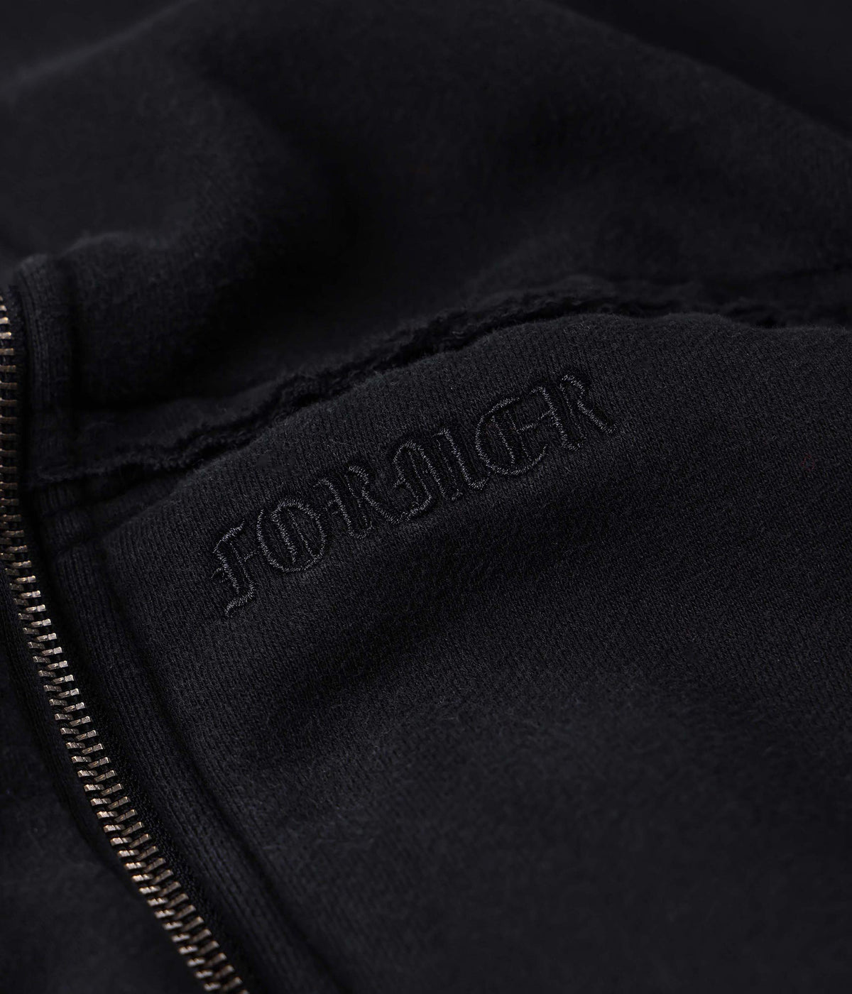 ALLEVIATE BOXY ZIP HOOD // WASHED BLACK