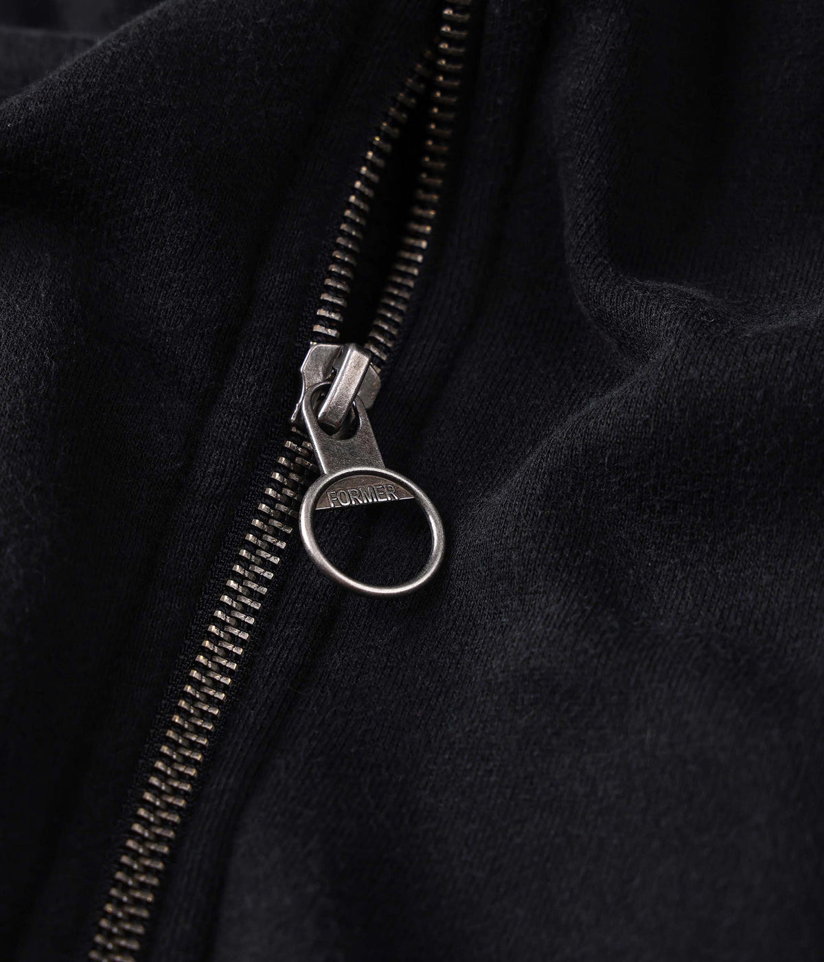 ALLEVIATE BOXY ZIP HOOD // WASHED BLACK