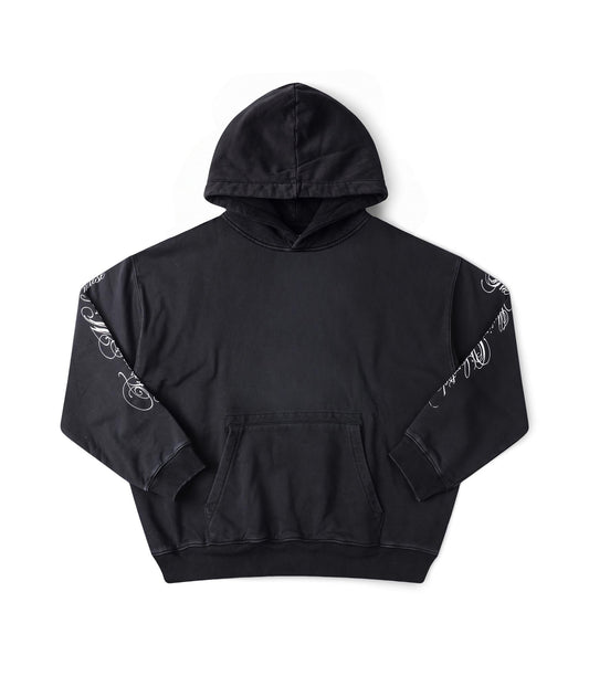 ILLUSION BOXY HOOD // WASHED BLACK