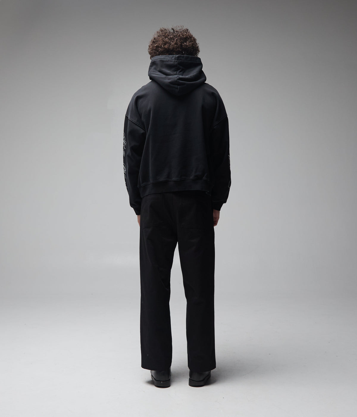 ILLUSION BOXY HOOD // WASHED BLACK