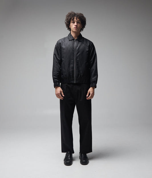 ILLUSION NYLON JACKET // BLACK