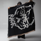 SKULLZ THROW BLANKET // BLACK
