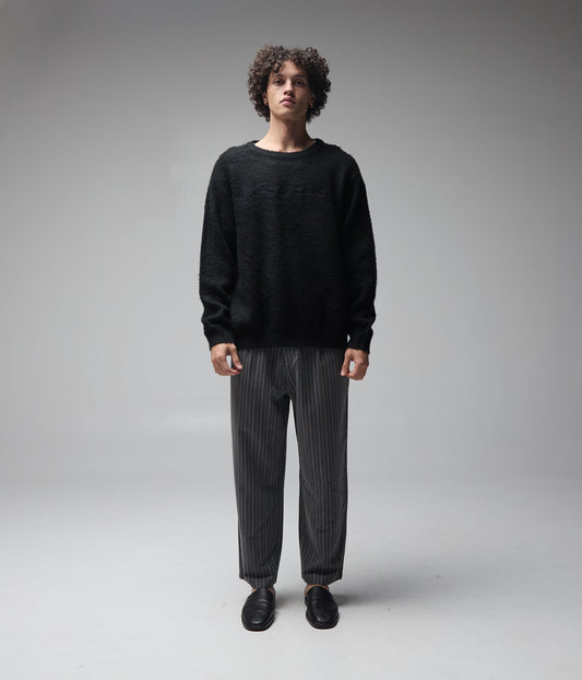 ILLUSION MOHAIR KNIT // BLACK