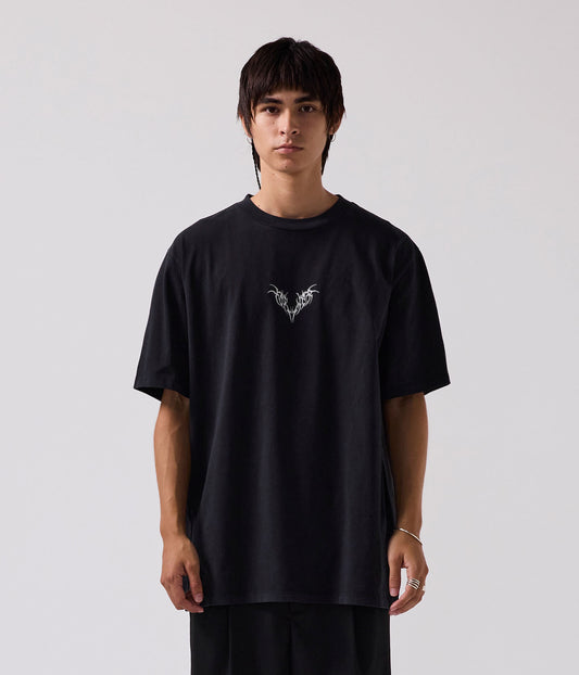 TRIBAL OVERSIZED T-SHIRT // WASHED BLACK