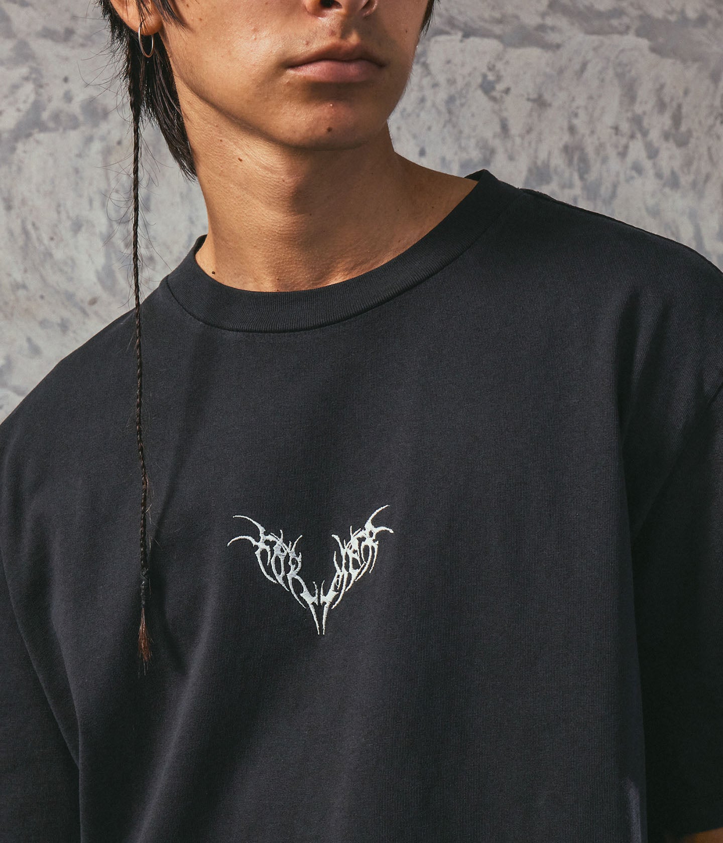 TRIBAL OVERSIZED T-SHIRT // WASHED BLACK