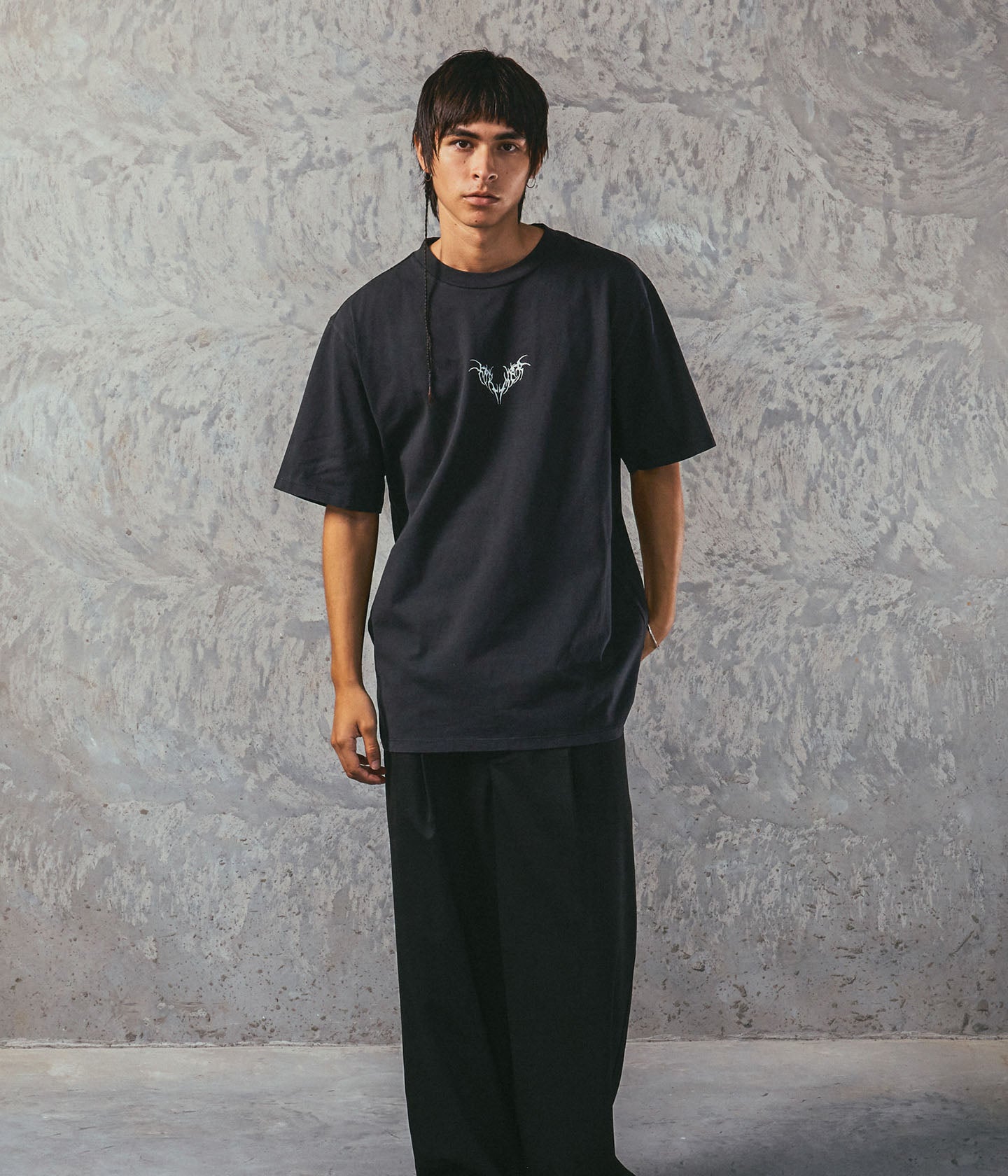 TRIBAL OVERSIZED T-SHIRT // WASHED BLACK