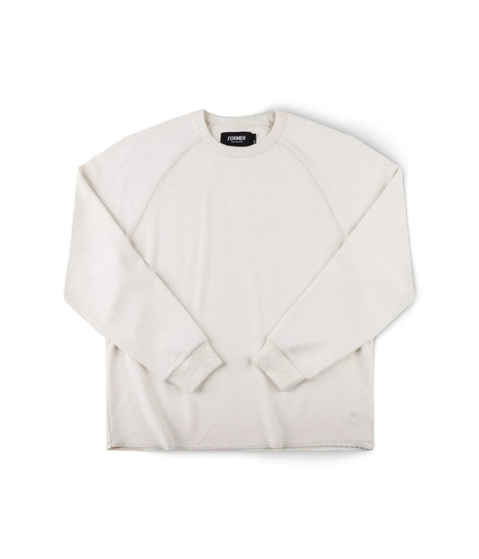 AG RAGLAN WAFFLE // BONE