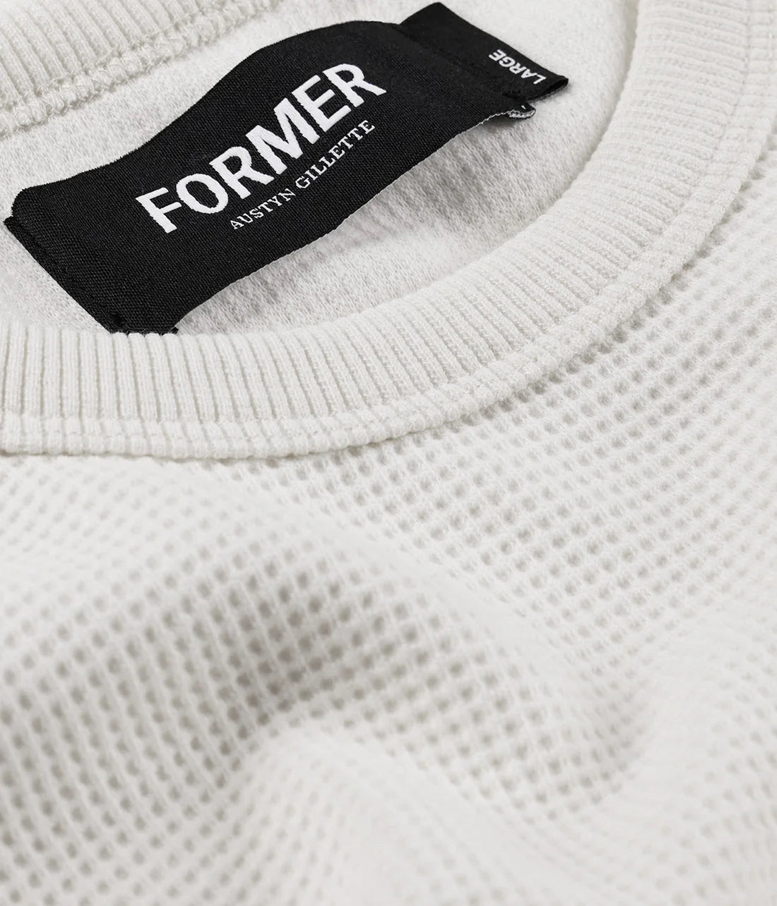 AG RAGLAN WAFFLE // BONE