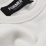AG RAGLAN WAFFLE // BONE