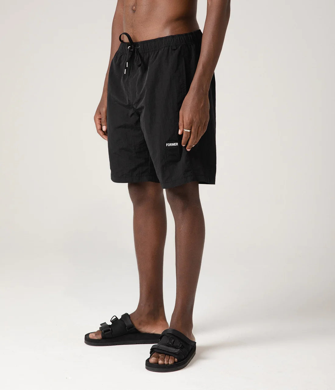 24101 SWANS BAGGY SWIM TRUNK // BLACK – FORMER MERCHANDISE | JAPAN OFFICIAL SITE