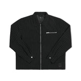 CAGE SEERSUCKER JACKET // BLACK PINSTRIPE