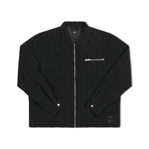 CAGE SEERSUCKER JACKET // BLACK PINSTRIPE