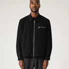 CAGE SEERSUCKER JACKET // BLACK PINSTRIPE